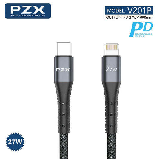 V201P data/charging cable - USB Type-C - Lightning 27W - 1m - V201P