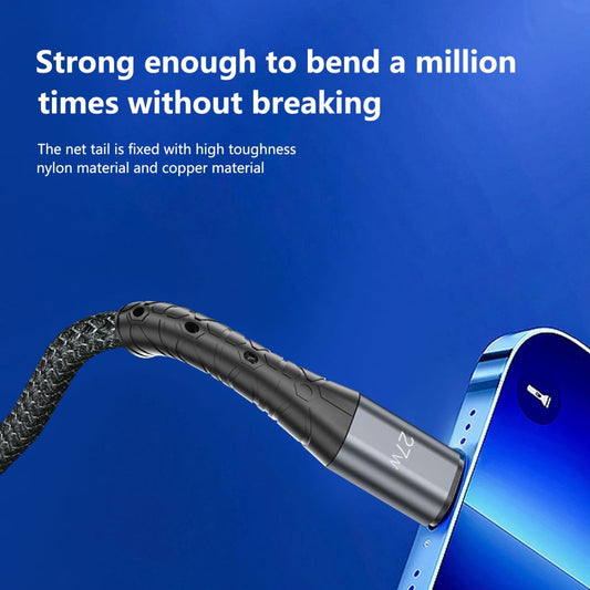 V201P data/charging cable - USB Type-C - Lightning 27W - 1m - V201P